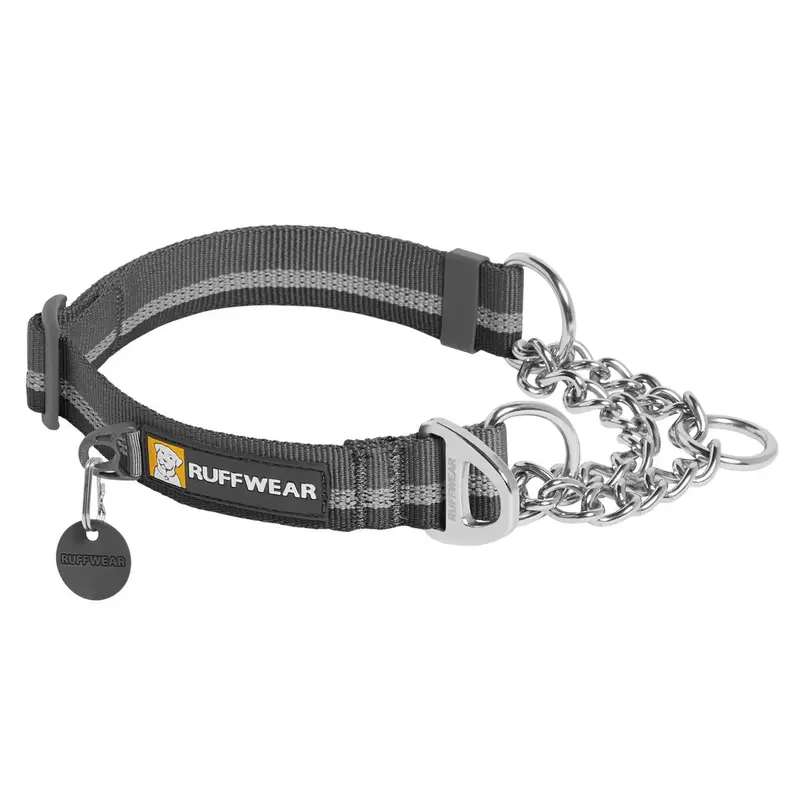 Ruffwear Chain Reaction Martingale Dog Collar Granite Gray Medium