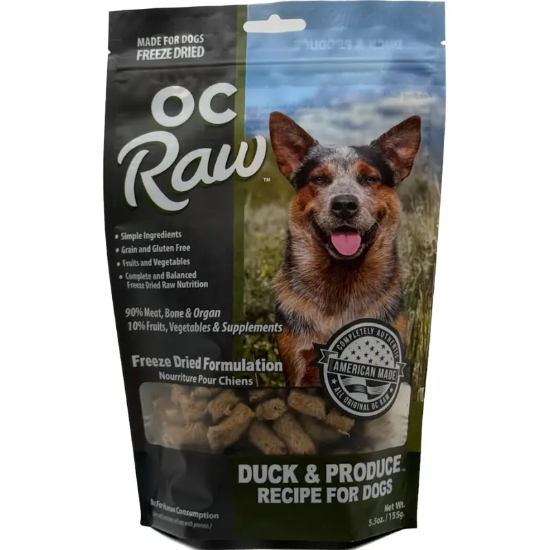 OC Raw Freeze-Dried Duck & Produce Rox