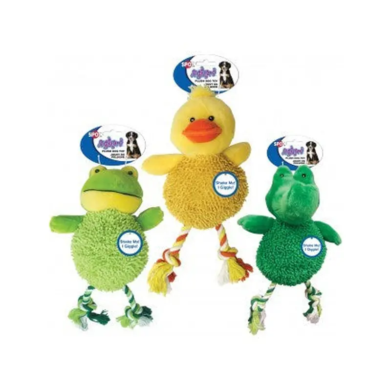 Spot Ethical Pet Dog Toy Giggler Plush Water Critter 12In Assorted