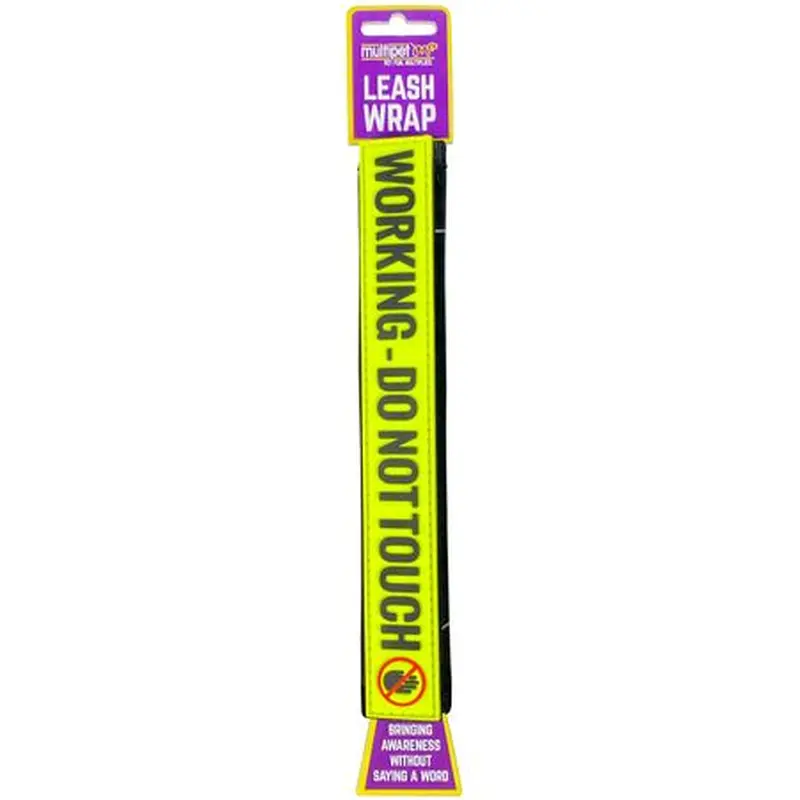 Multipet Leash Wrap "Working Don't Touch"