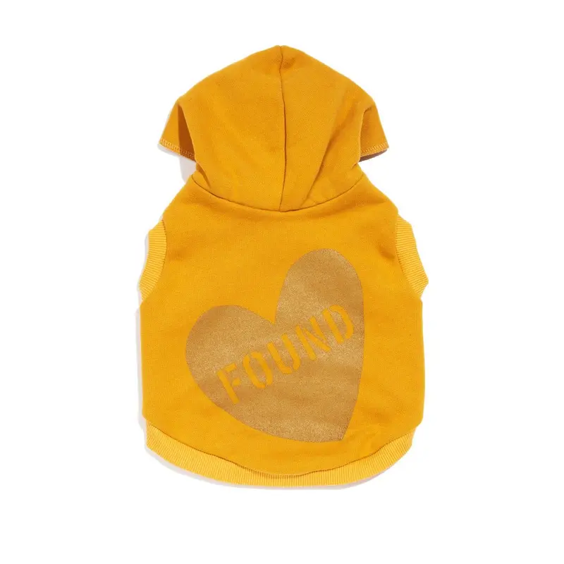 Big Full Heart Animal Hoodie, Mustard Yellow + Olive