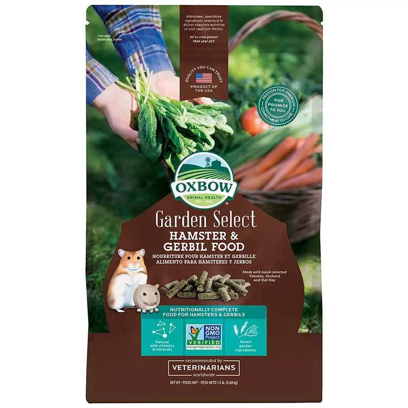 Oxbow Garden Select Hamster & Gerbil Fortified Food 1.5lb