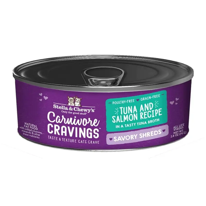 Stella & Chewy's Cat Carnivore Cravings Savory Shreds Tuna & Salmon