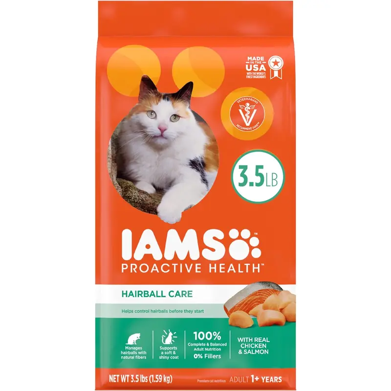 Iams Proactive Health Hairball Care Dry Cat Food (3.5lb)