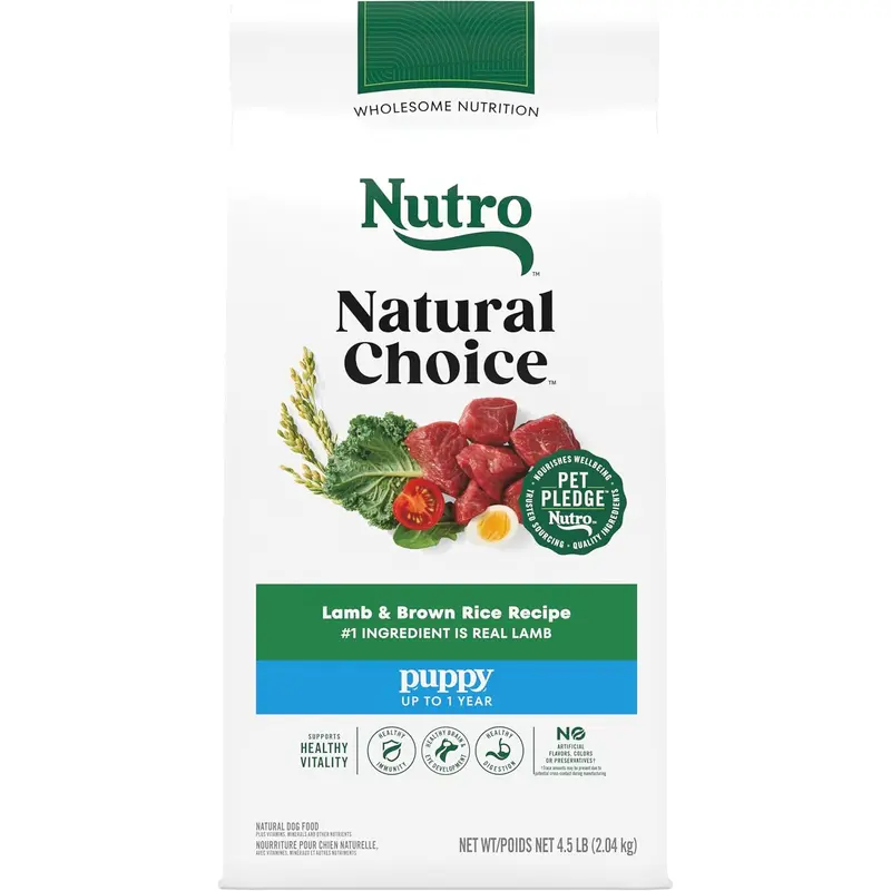 Nutro Natural Choice Puppy Lamb & Rice Dry Dog Food (4.5lb)