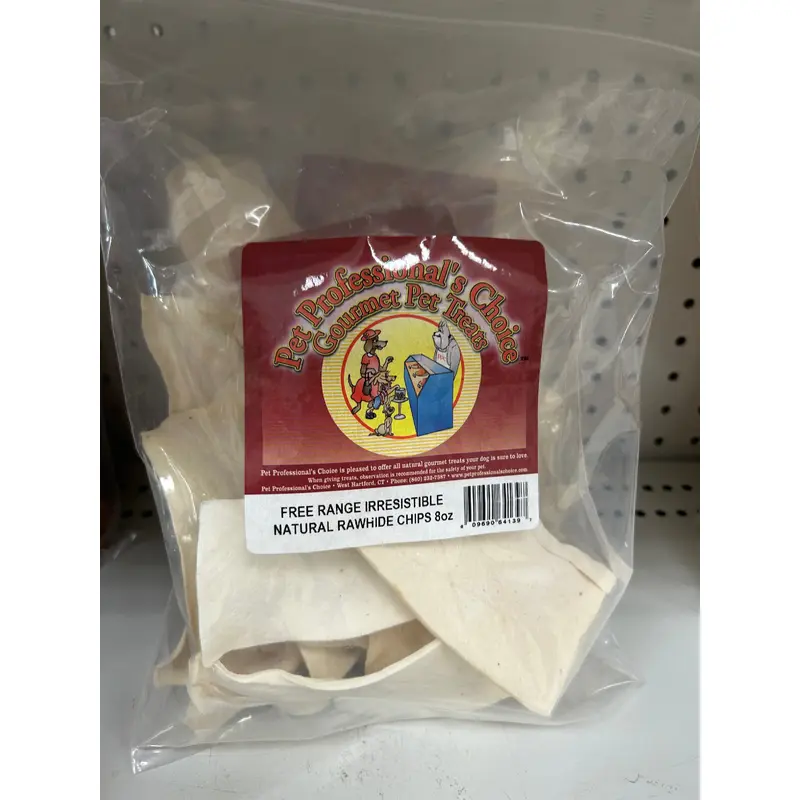 Pet Professionals Choice Free Range Natural Rawhide Chips (8oz)